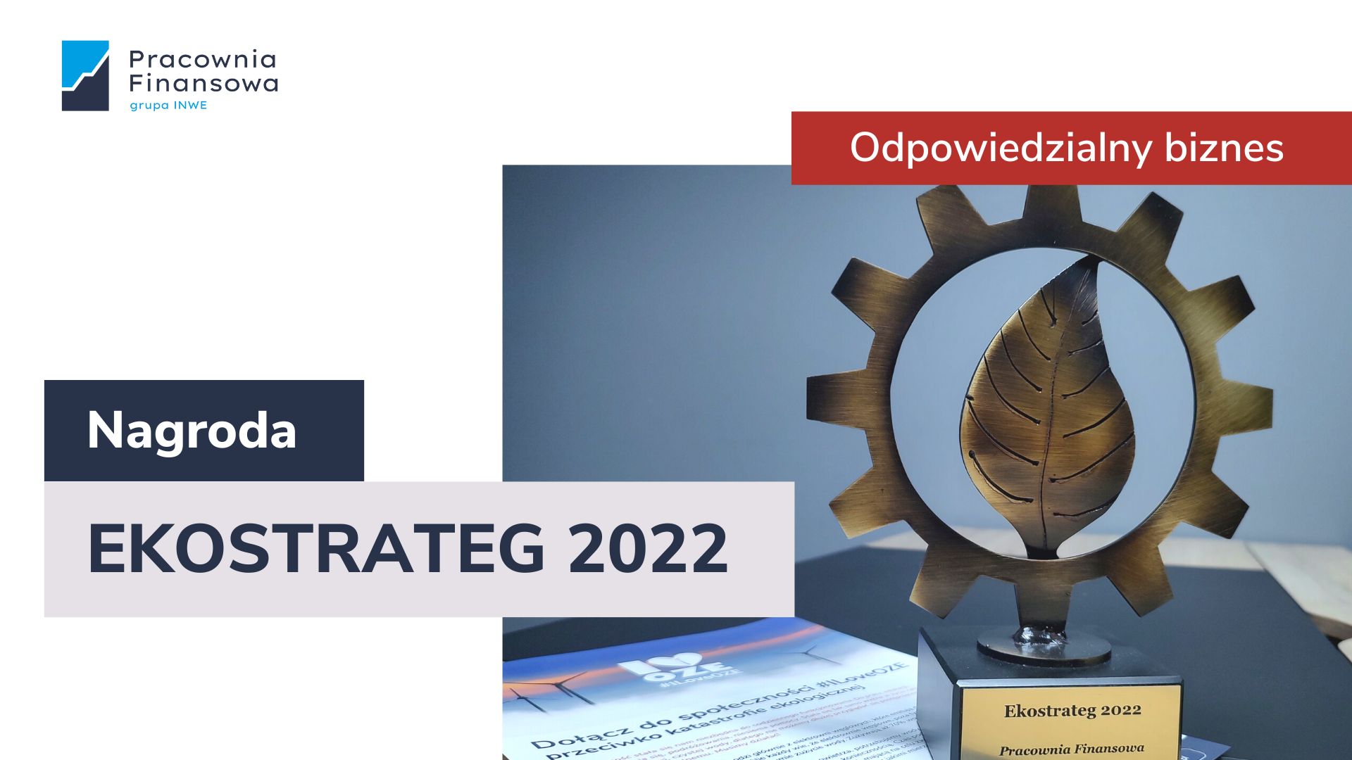 Nagroda EKOSTRATEG 2022 dla Pracowni Finansowej